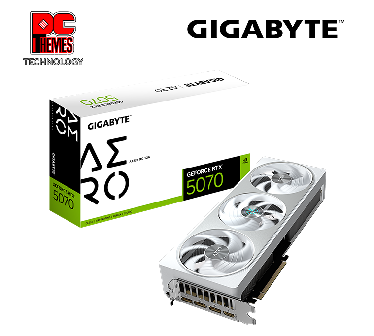 GIGABYTE GeForce RTX™ 5070 AERO OC 12G Graphics Card